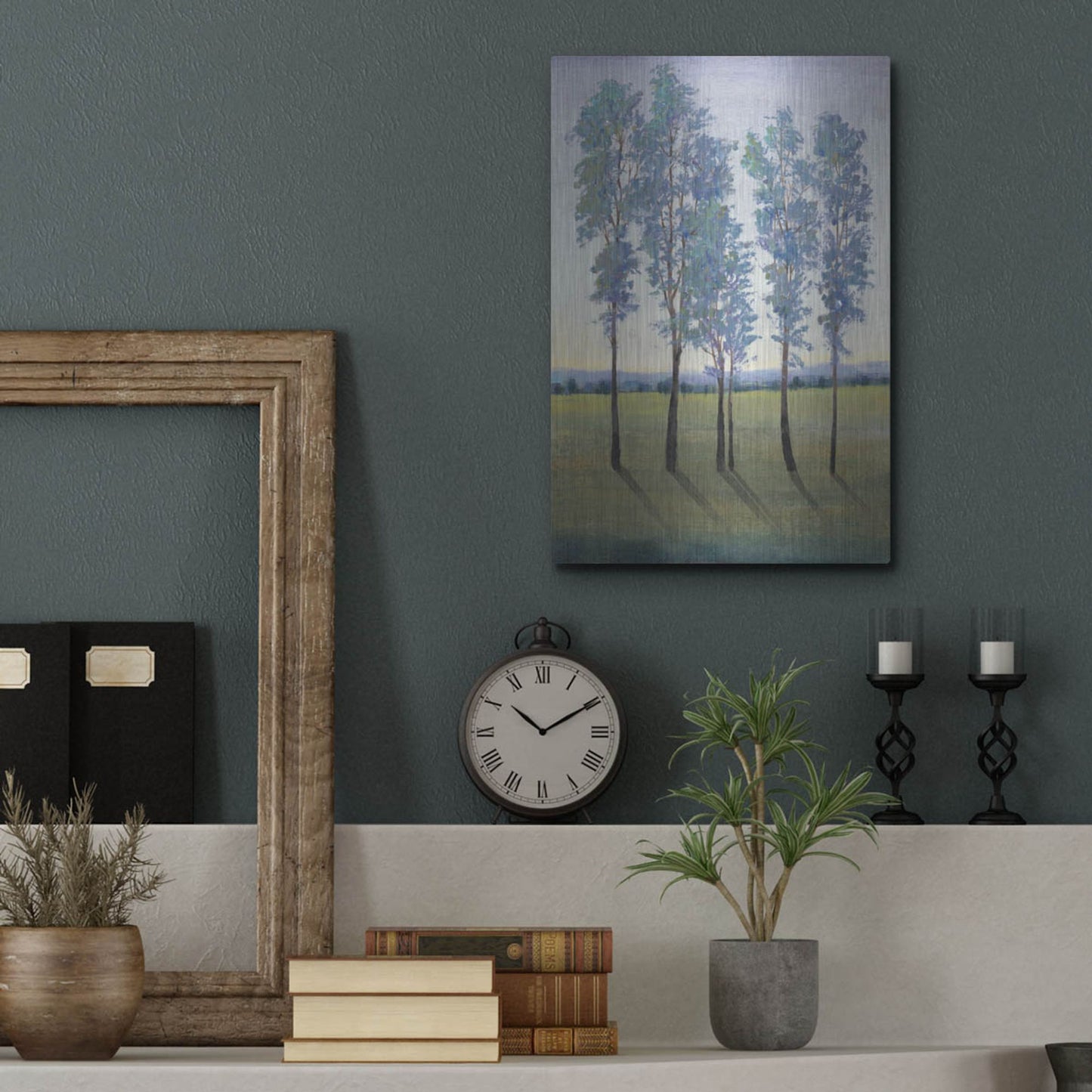 Luxe Metal Art 'Acreage II' by Tim O'Toole, Metal Wall Art,12x16