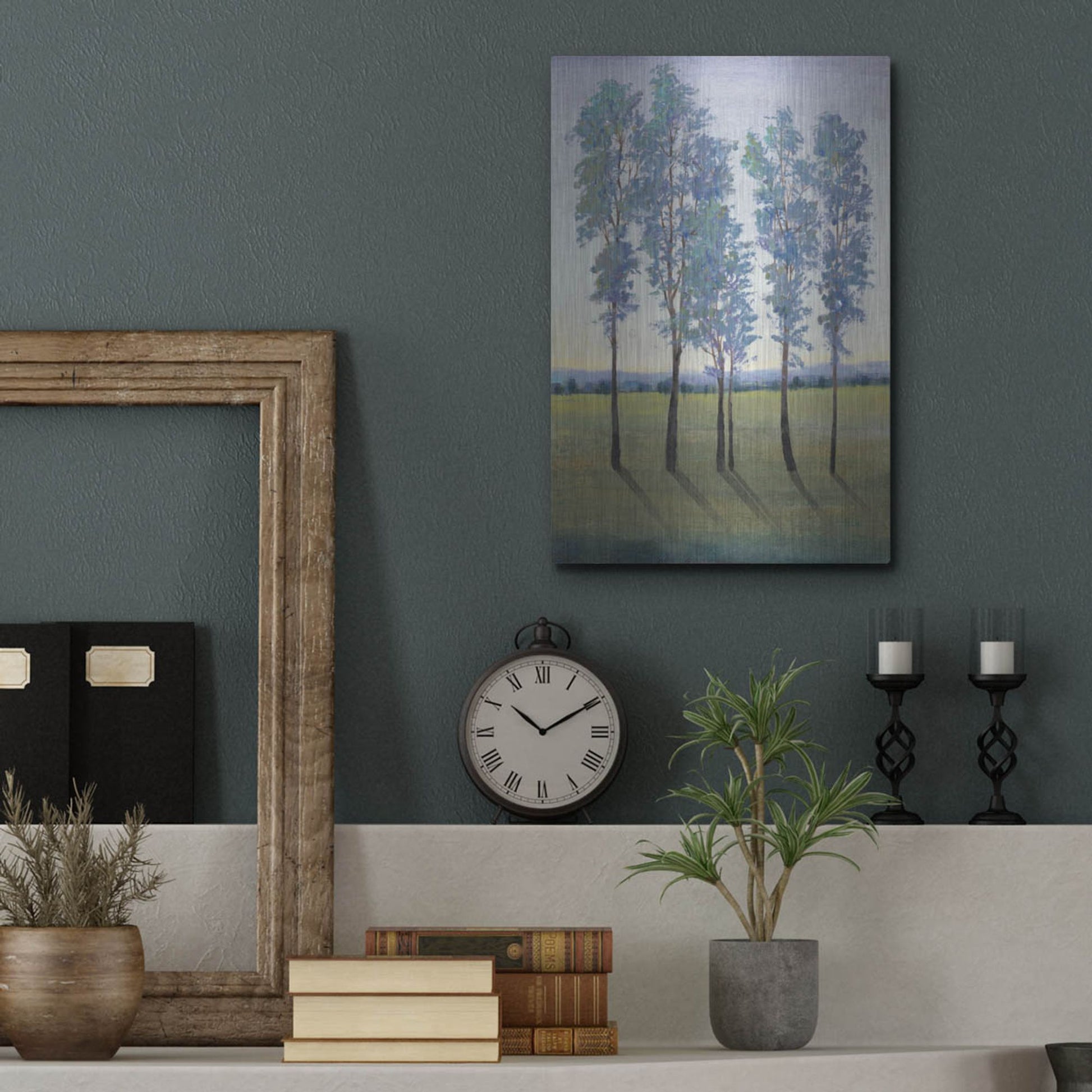 Luxe Metal Art 'Acreage II' by Tim O'Toole, Metal Wall Art,12x16