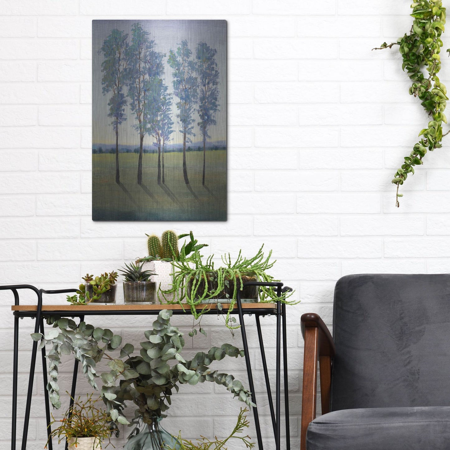 Luxe Metal Art 'Acreage II' by Tim O'Toole, Metal Wall Art,12x16