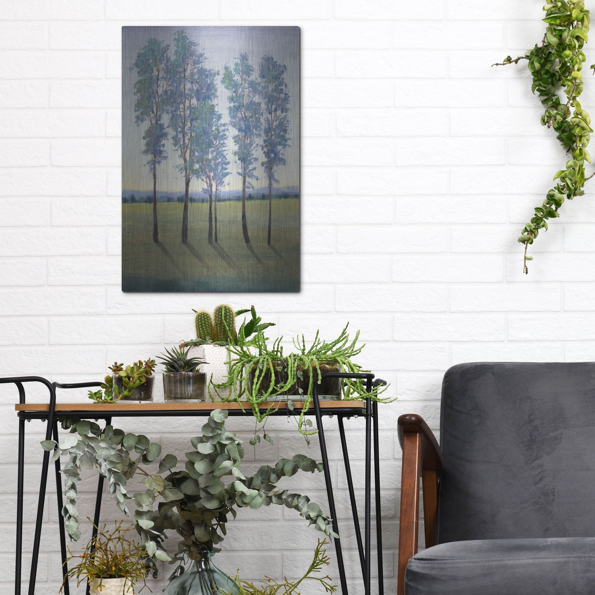 Luxe Metal Art 'Acreage II' by Tim O'Toole, Metal Wall Art,12x16