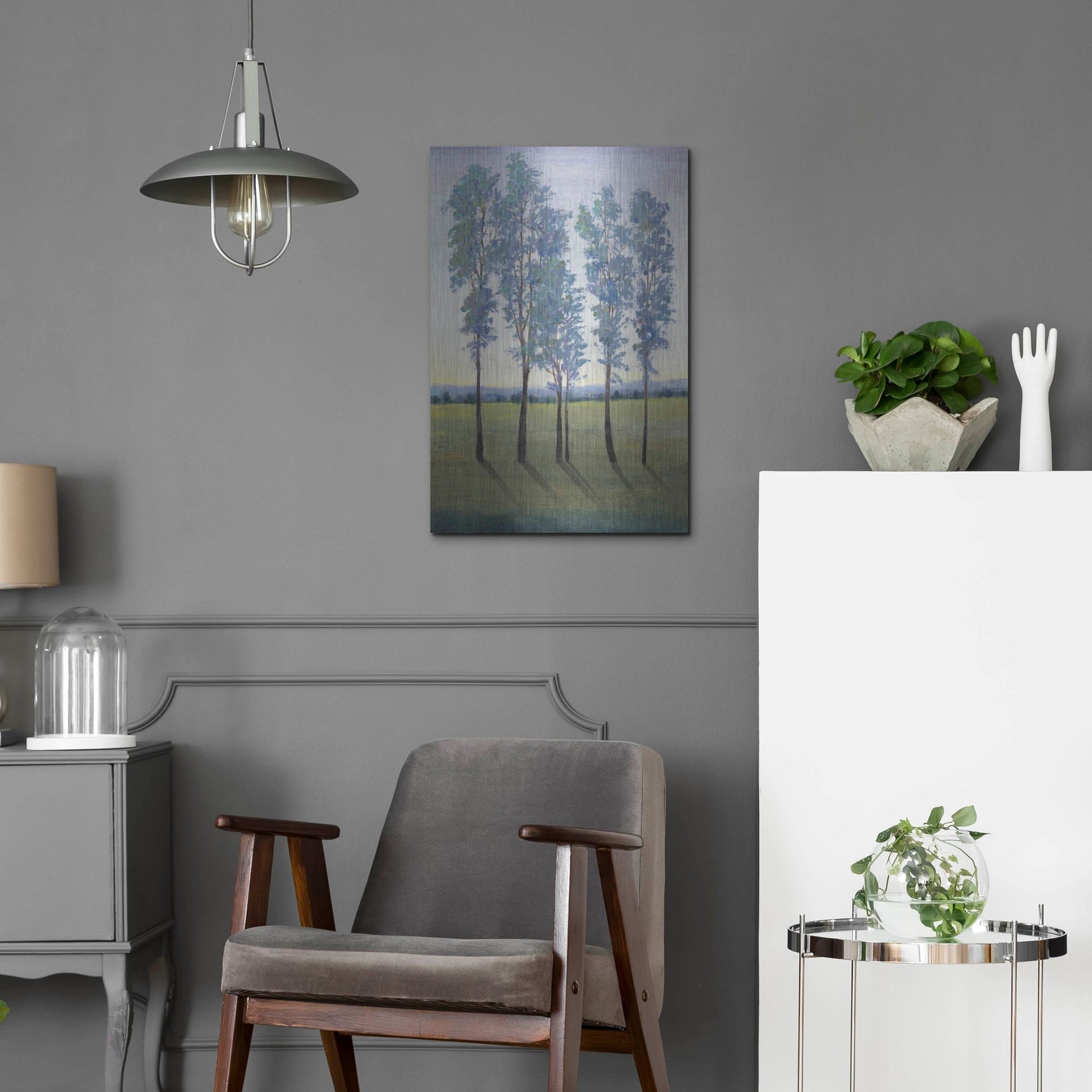 Luxe Metal Art 'Acreage II' by Tim O'Toole, Metal Wall Art,16x24