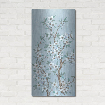 Luxe Metal Art 'Branches of Blossoms I' by Tim O'Toole, Metal Wall Art,24x48