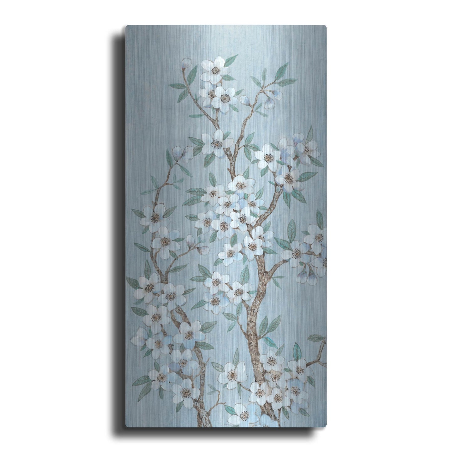 Luxe Metal Art 'Branches of Blossoms I' by Tim O'Toole, Metal Wall Art