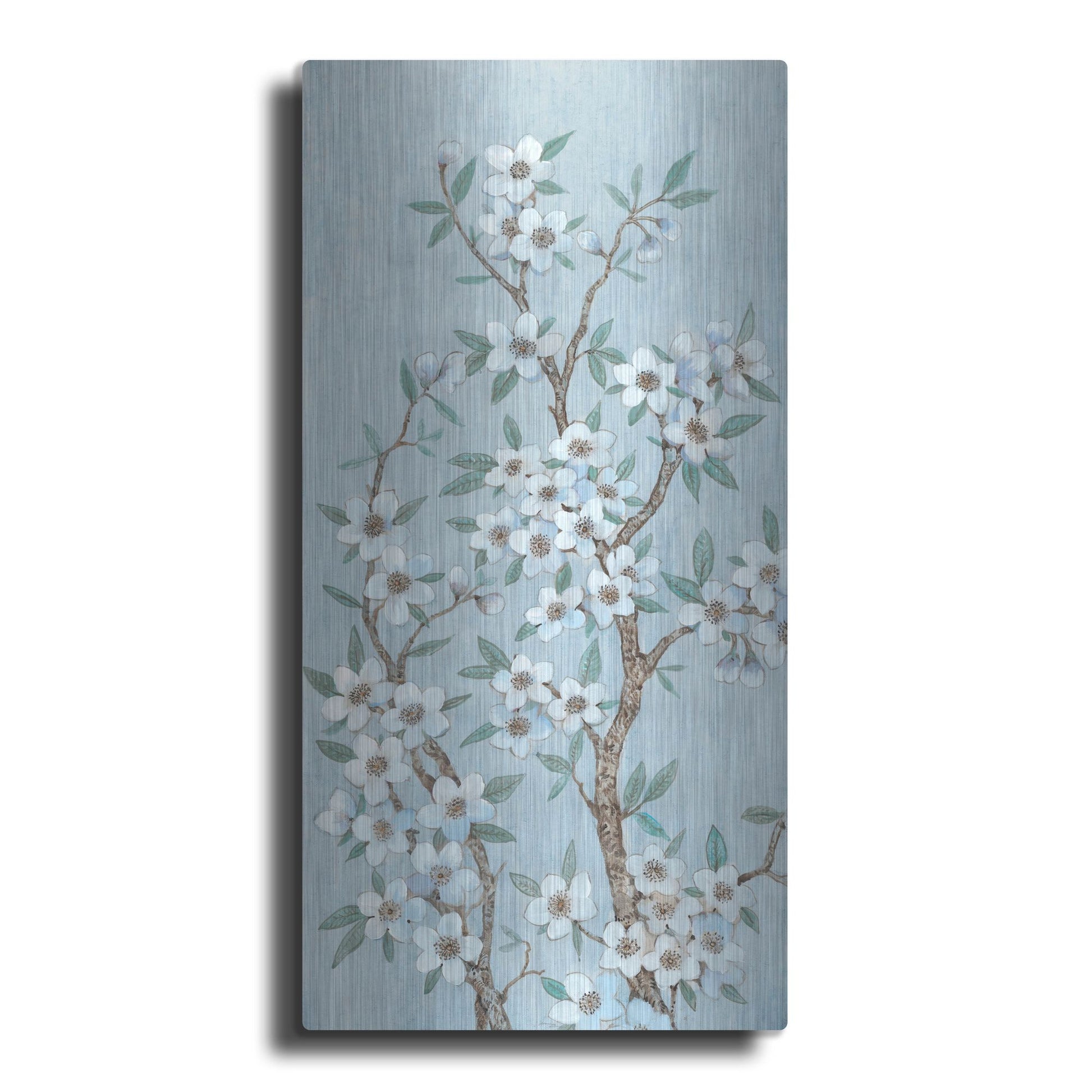Luxe Metal Art 'Branches of Blossoms I' by Tim O'Toole, Metal Wall Art