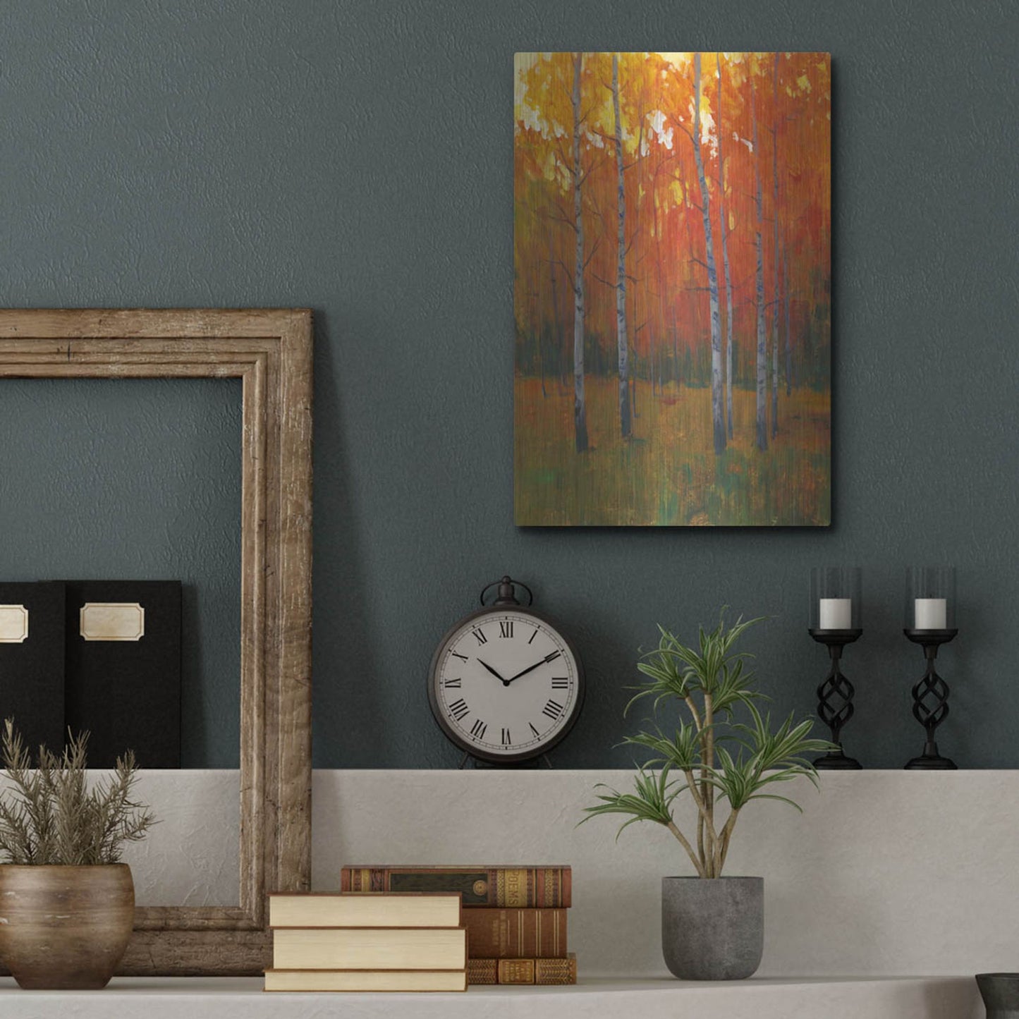 Luxe Metal Art 'Changing Colors I' by Tim O'Toole, Metal Wall Art,12x16