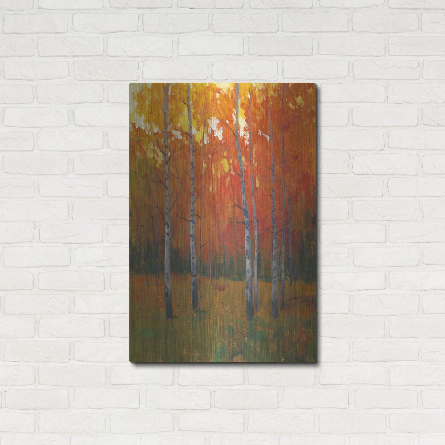 Luxe Metal Art 'Changing Colors I' by Tim O'Toole, Metal Wall Art,24x36