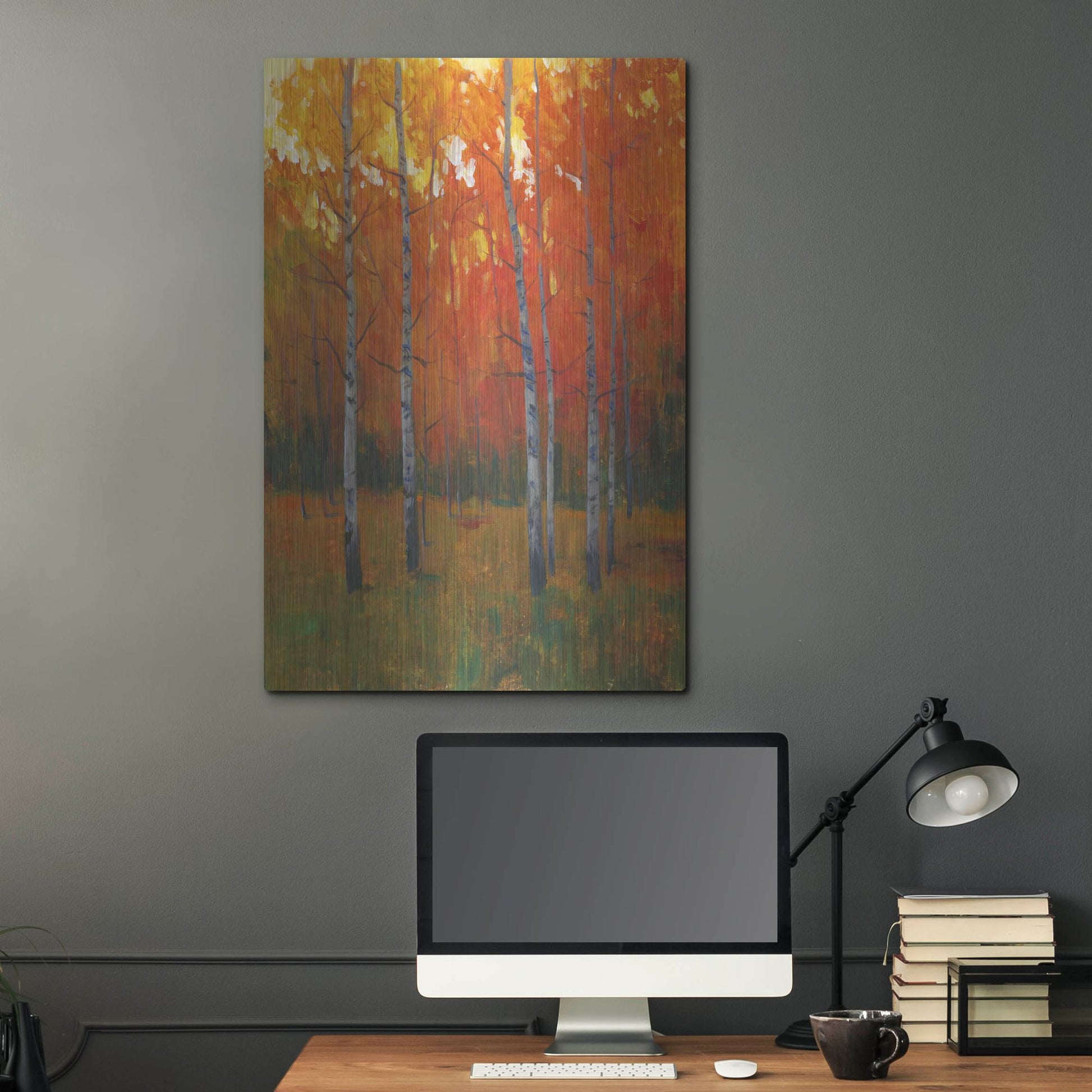 Luxe Metal Art 'Changing Colors I' by Tim O'Toole, Metal Wall Art,24x36