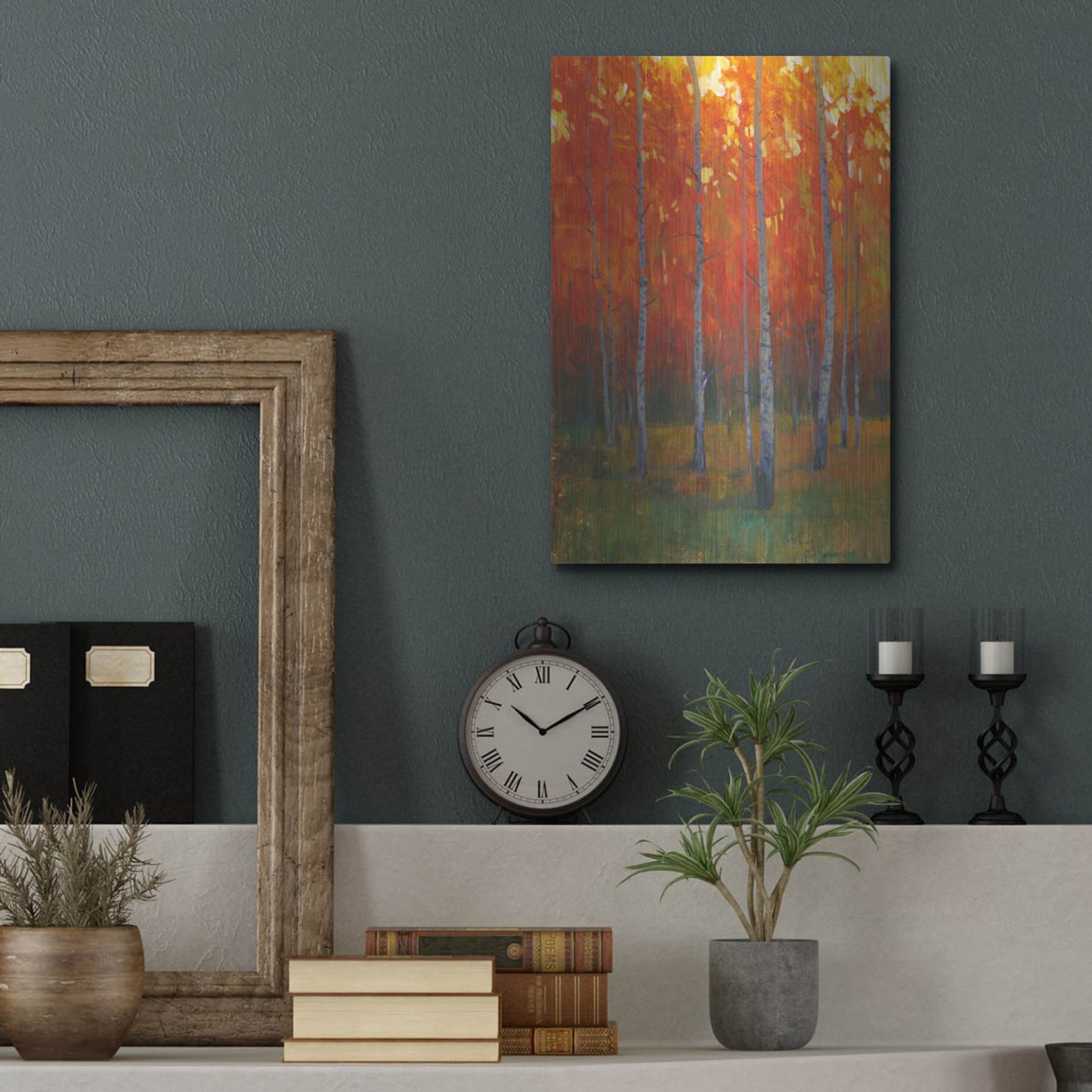 Luxe Metal Art 'Changing Colors II' by Tim O'Toole, Metal Wall Art,12x16