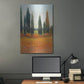 Luxe Metal Art 'Cypress Trees I' by Tim O'Toole, Metal Wall Art,24x36