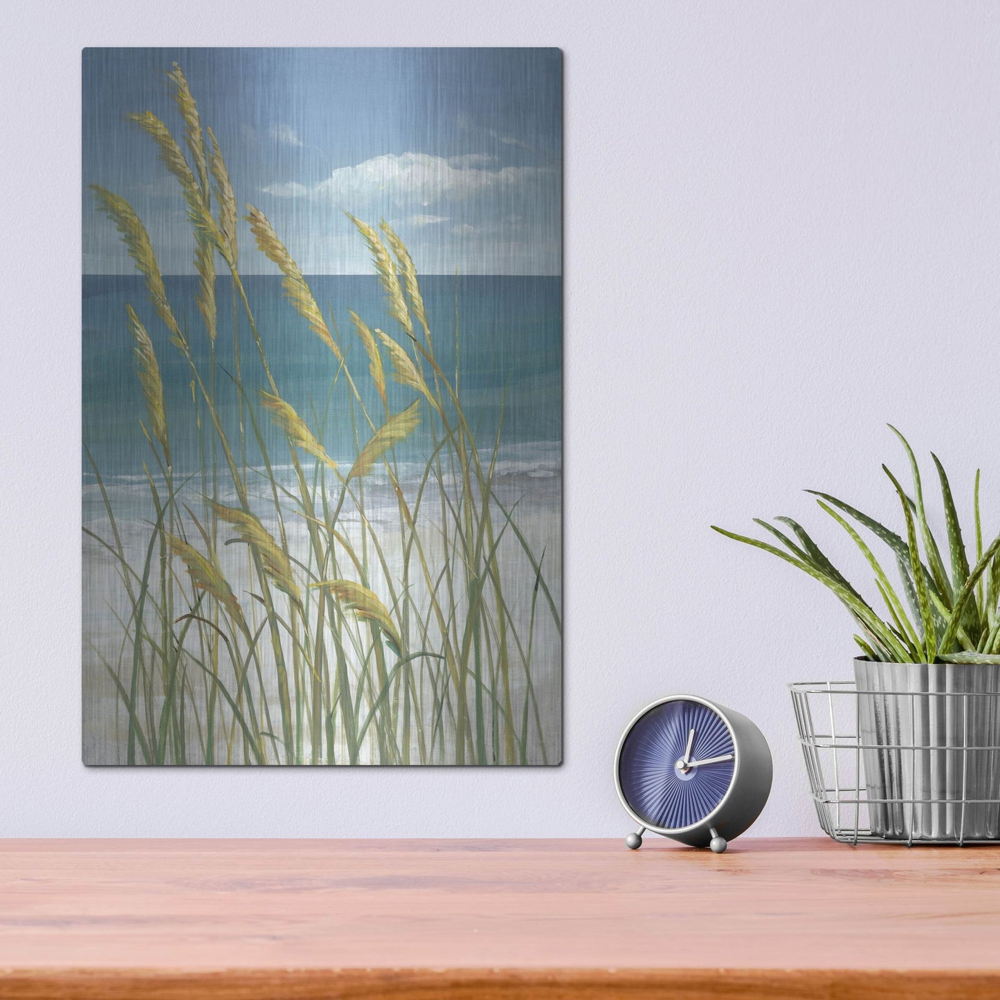 Luxe Metal Art 'Summer Breeze I' by Tim O'Toole, Metal Wall Art,12x16