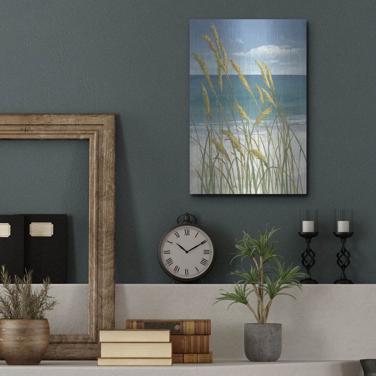 Luxe Metal Art 'Summer Breeze I' by Tim O'Toole, Metal Wall Art,12x16