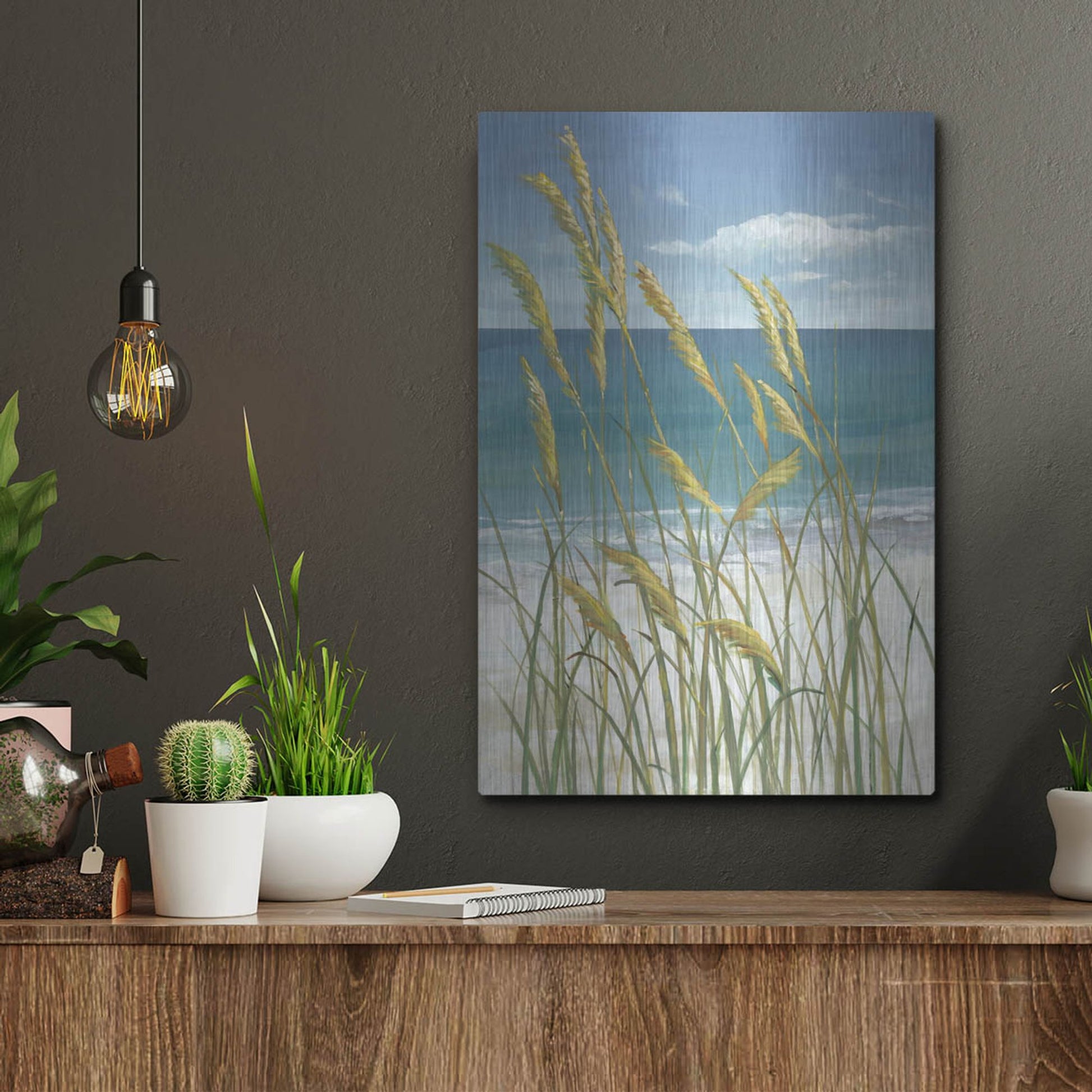 Luxe Metal Art 'Summer Breeze I' by Tim O'Toole, Metal Wall Art,12x16