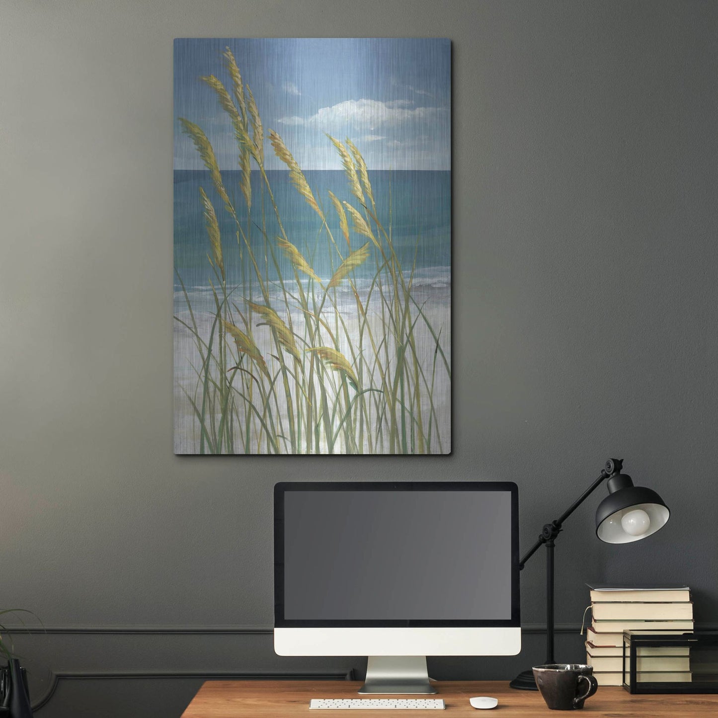 Luxe Metal Art 'Summer Breeze I' by Tim O'Toole, Metal Wall Art,24x36