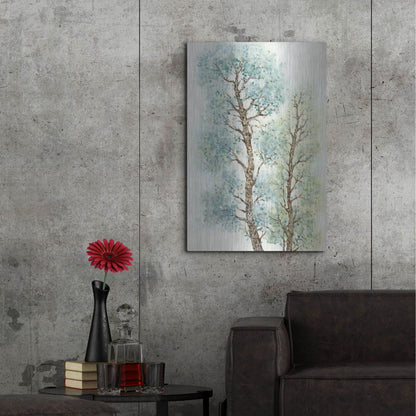 Luxe Metal Art 'Tranquil Tree Tops I' by Tim O'Toole, Metal Wall Art,24x36