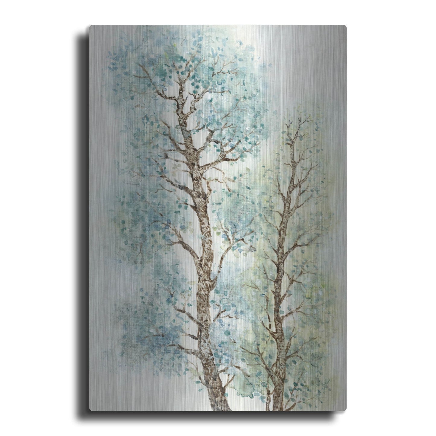 Luxe Metal Art 'Tranquil Tree Tops I' by Tim O'Toole, Metal Wall Art