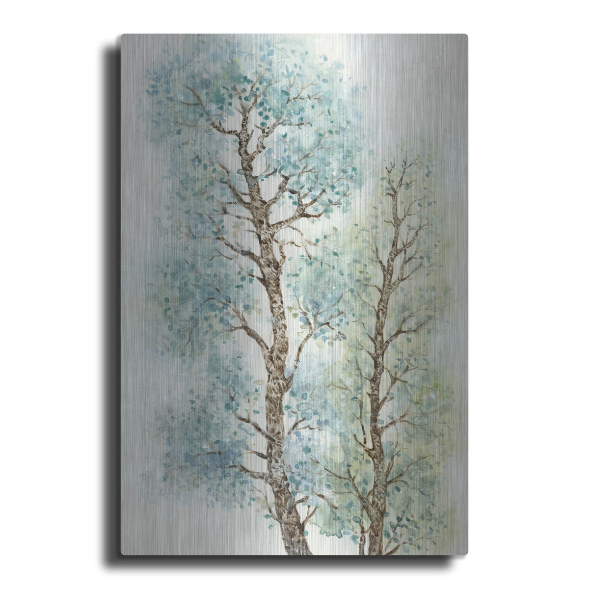 Luxe Metal Art 'Tranquil Tree Tops I' by Tim O'Toole, Metal Wall Art