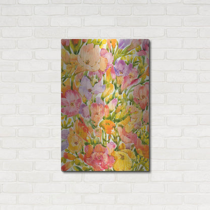 Luxe Metal Art 'Wildflower Study I' by Tim O'Toole, Metal Wall Art,24x36