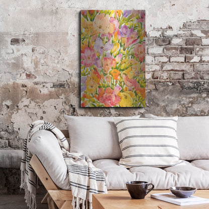Luxe Metal Art 'Wildflower Study I' by Tim O'Toole, Metal Wall Art,24x36