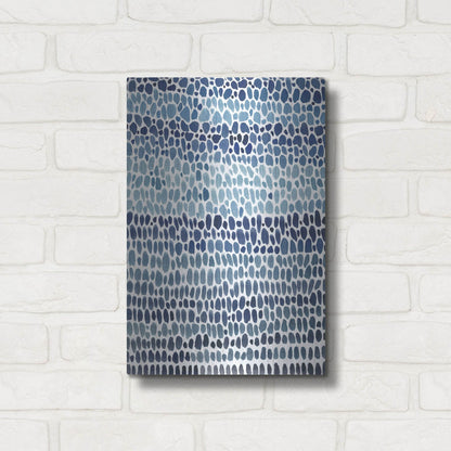 Luxe Metal Art 'Blue Progression I' by Tim O'Toole, Metal Wall Art,12x16