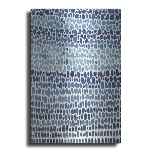 Luxe Metal Art 'Blue Progression I' by Tim O'Toole, Metal Wall Art