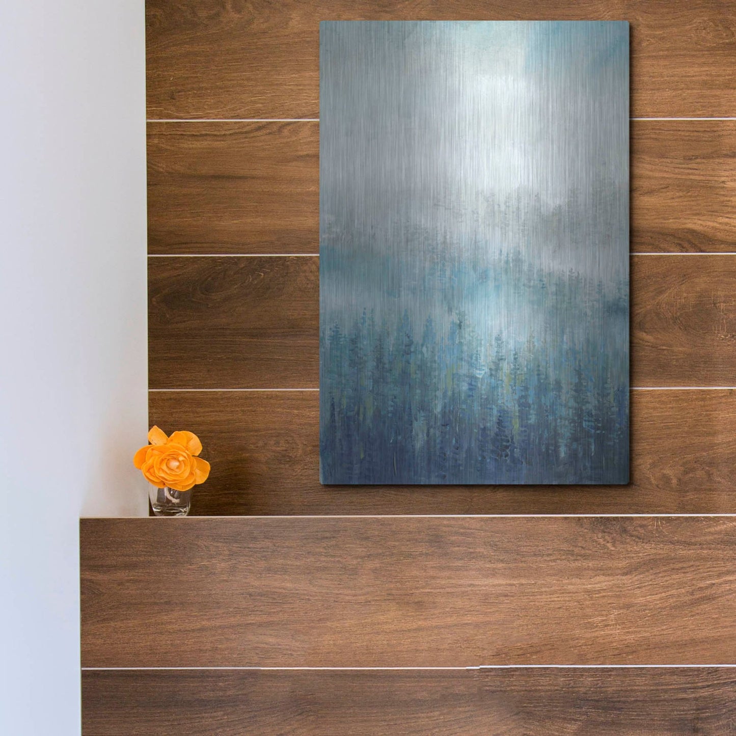 Luxe Metal Art 'Above the Mist I' by Tim O'Toole, Metal Wall Art,12x16