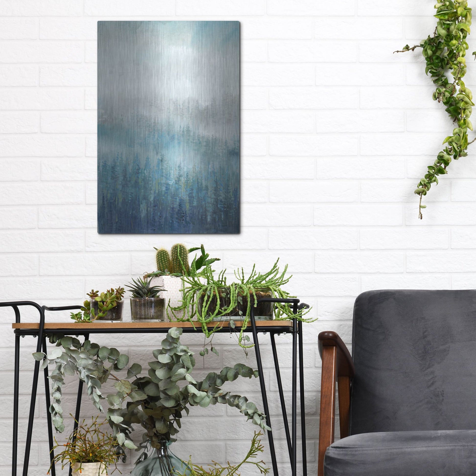 Luxe Metal Art 'Above the Mist I' by Tim O'Toole, Metal Wall Art,12x16