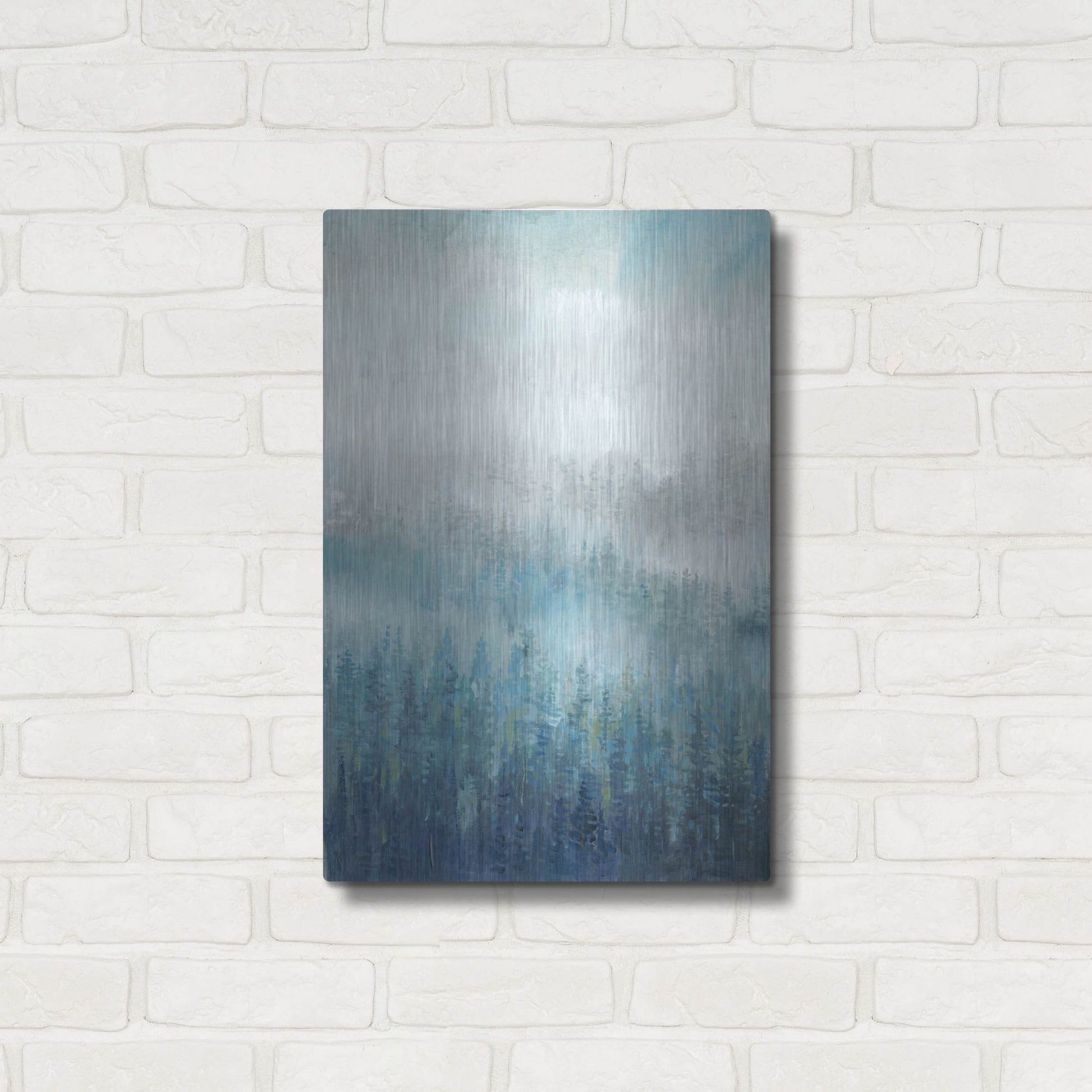 Luxe Metal Art 'Above the Mist I' by Tim O'Toole, Metal Wall Art,16x24
