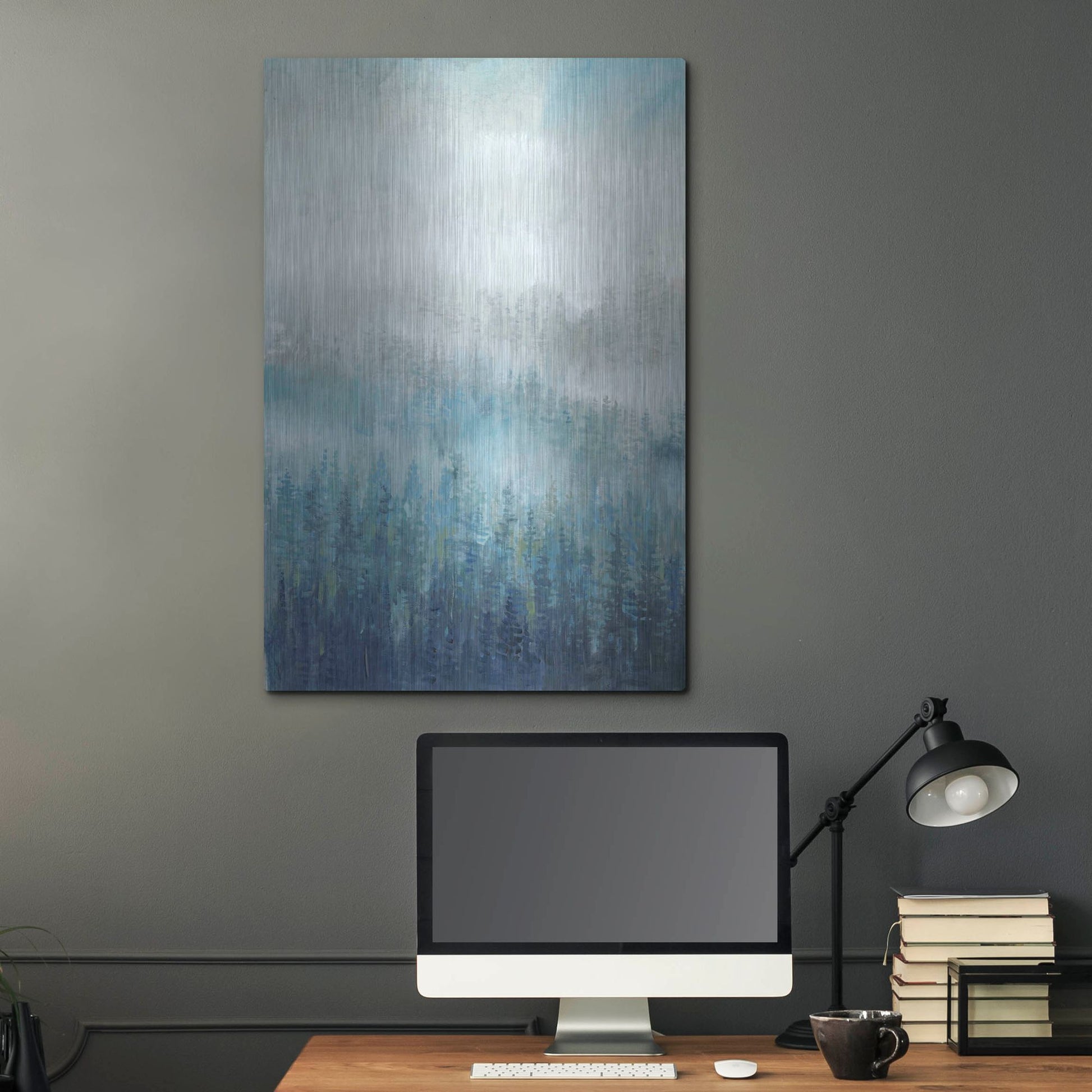 Luxe Metal Art 'Above the Mist I' by Tim O'Toole, Metal Wall Art,24x36