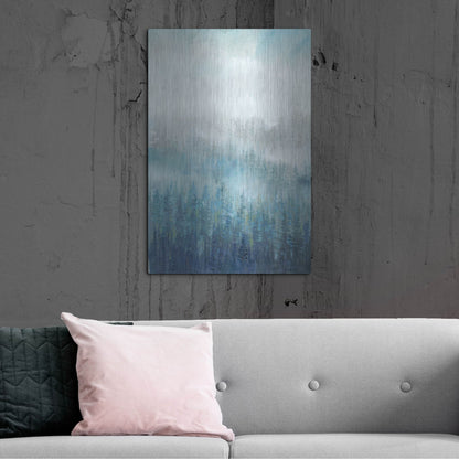 Luxe Metal Art 'Above the Mist I' by Tim O'Toole, Metal Wall Art,24x36