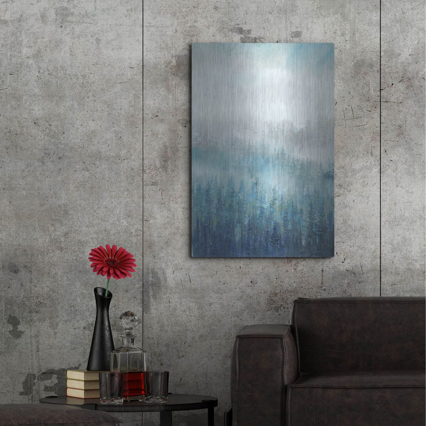 Luxe Metal Art 'Above the Mist I' by Tim O'Toole, Metal Wall Art,24x36