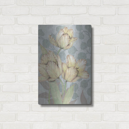 Luxe Metal Art 'Trois Fleurs II' by Tim O'Toole, Metal Wall Art,16x24