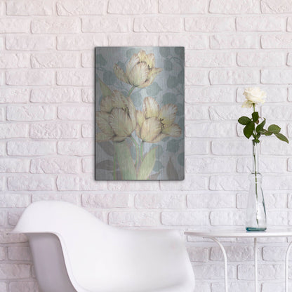 Luxe Metal Art 'Trois Fleurs II' by Tim O'Toole, Metal Wall Art,16x24