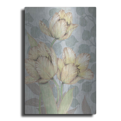 Luxe Metal Art 'Trois Fleurs II' by Tim O'Toole, Metal Wall Art