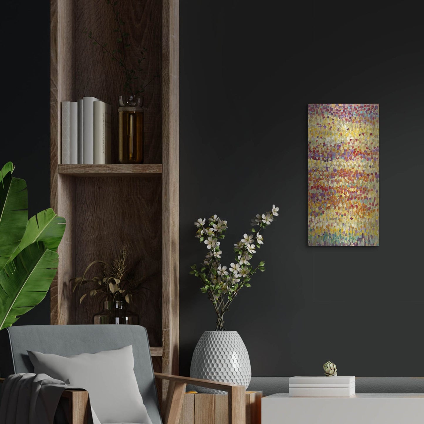 Luxe Metal Art 'Tulips in Bloom II' by Tim O'Toole, Metal Wall Art,12x24