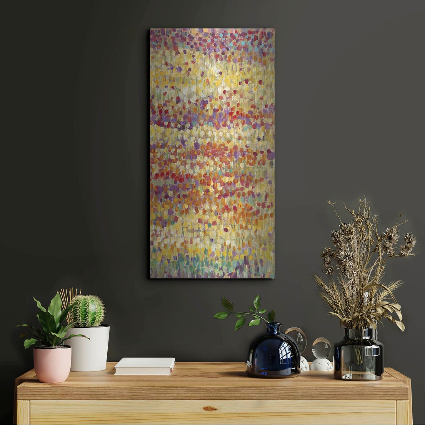 Luxe Metal Art 'Tulips in Bloom II' by Tim O'Toole, Metal Wall Art,12x24