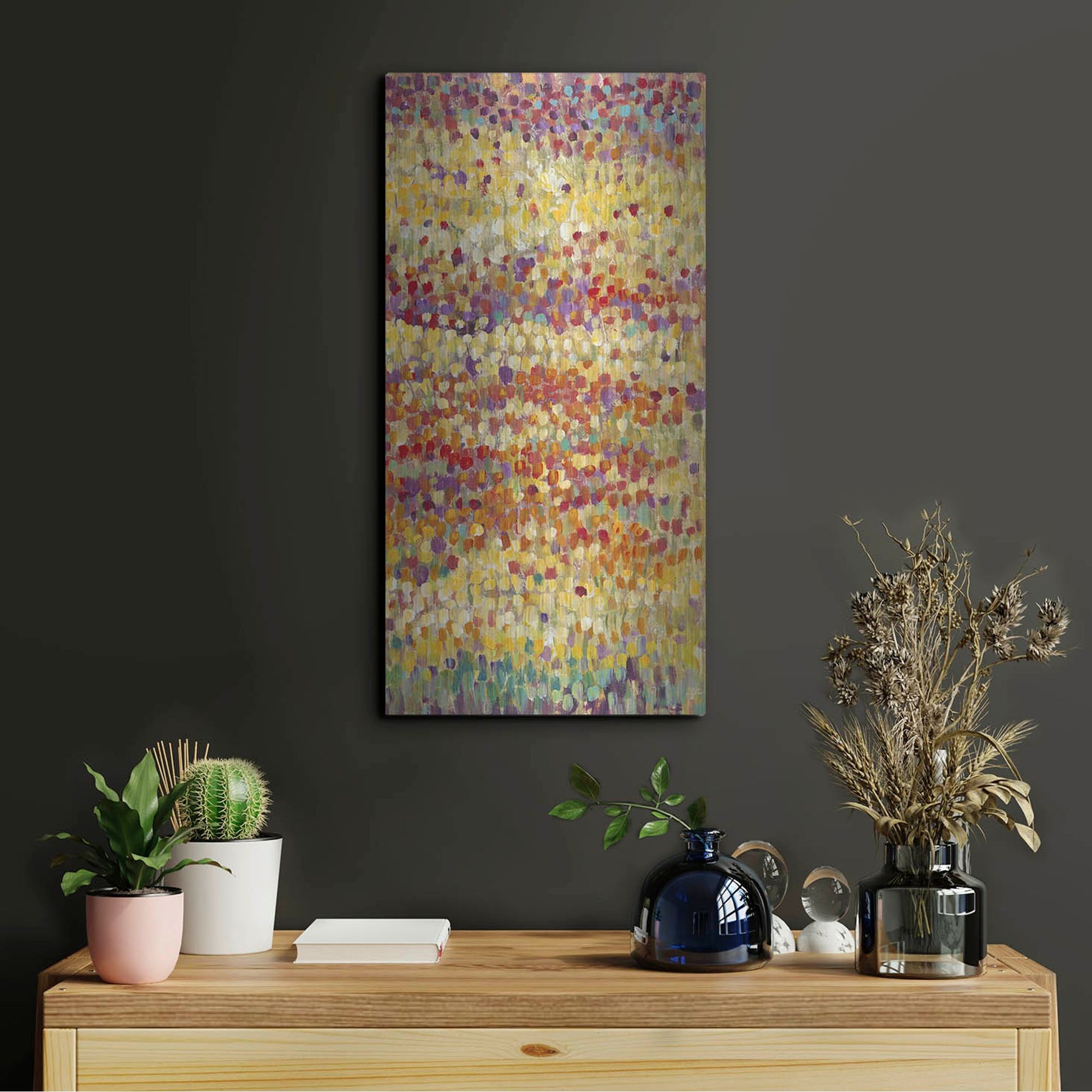 Luxe Metal Art 'Tulips in Bloom II' by Tim O'Toole, Metal Wall Art,12x24