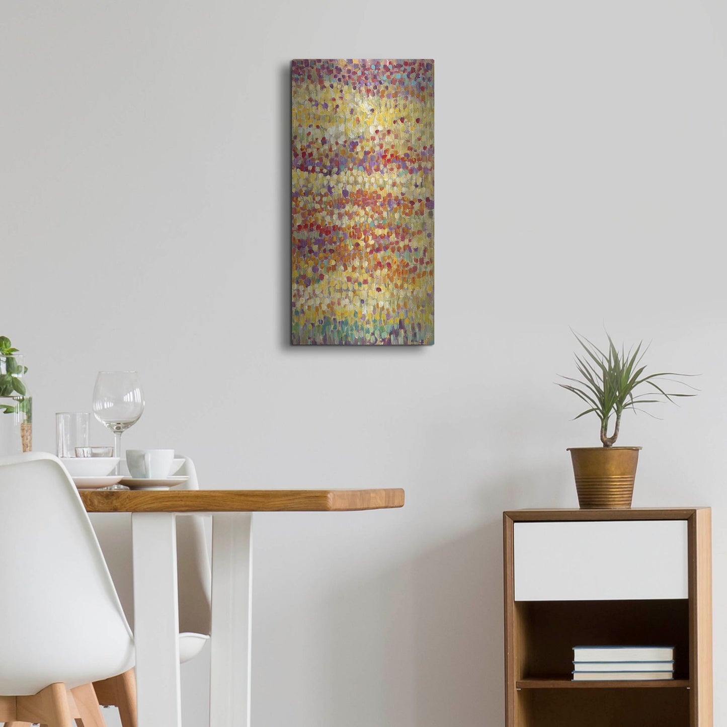 Luxe Metal Art 'Tulips in Bloom II' by Tim O'Toole, Metal Wall Art,12x24