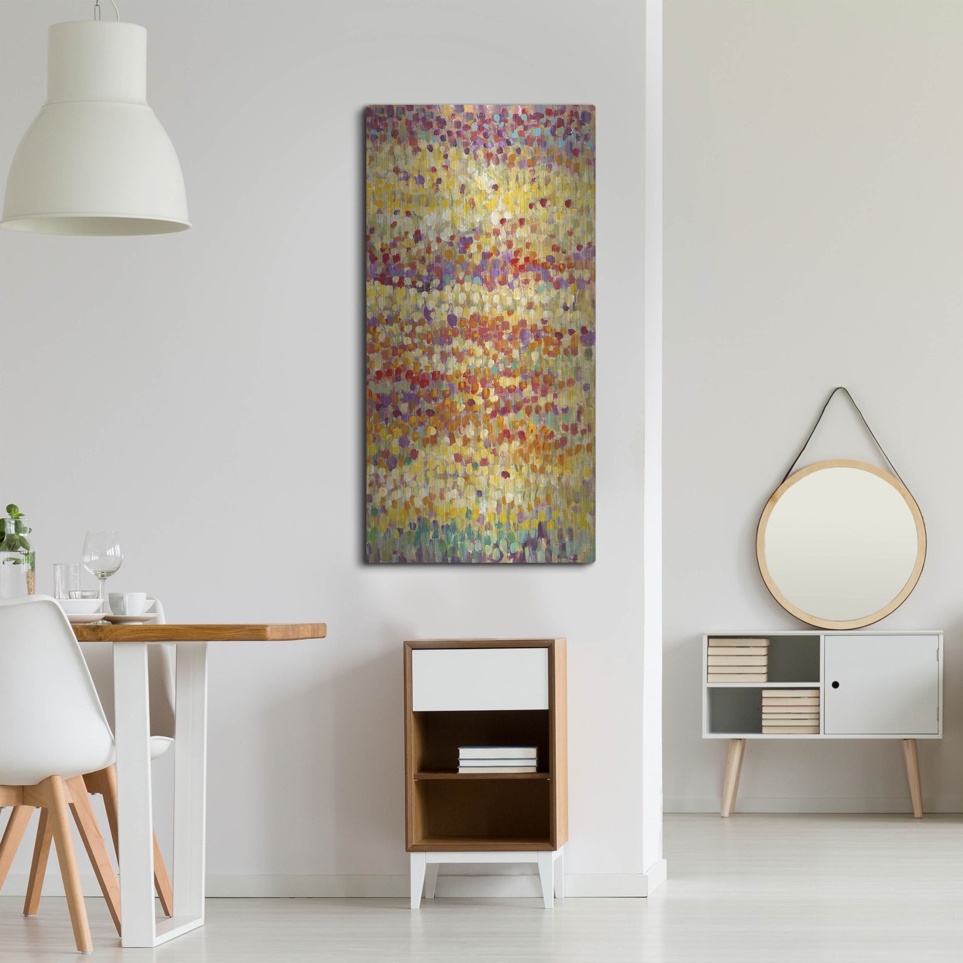 Luxe Metal Art 'Tulips in Bloom II' by Tim O'Toole, Metal Wall Art,24x48