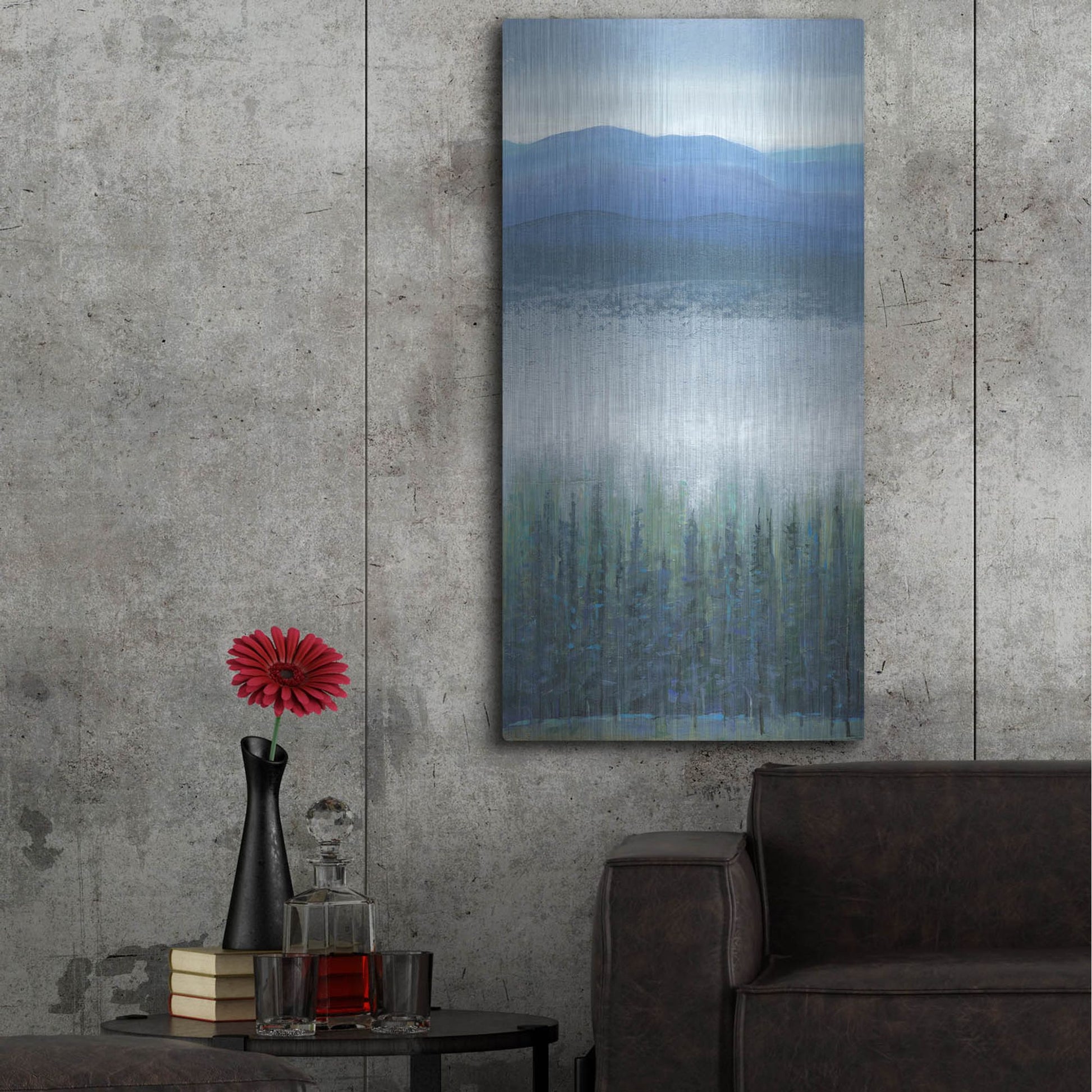 Luxe Metal Art 'Valley Fog I' by Tim O'Toole, Metal Wall Art,24x48