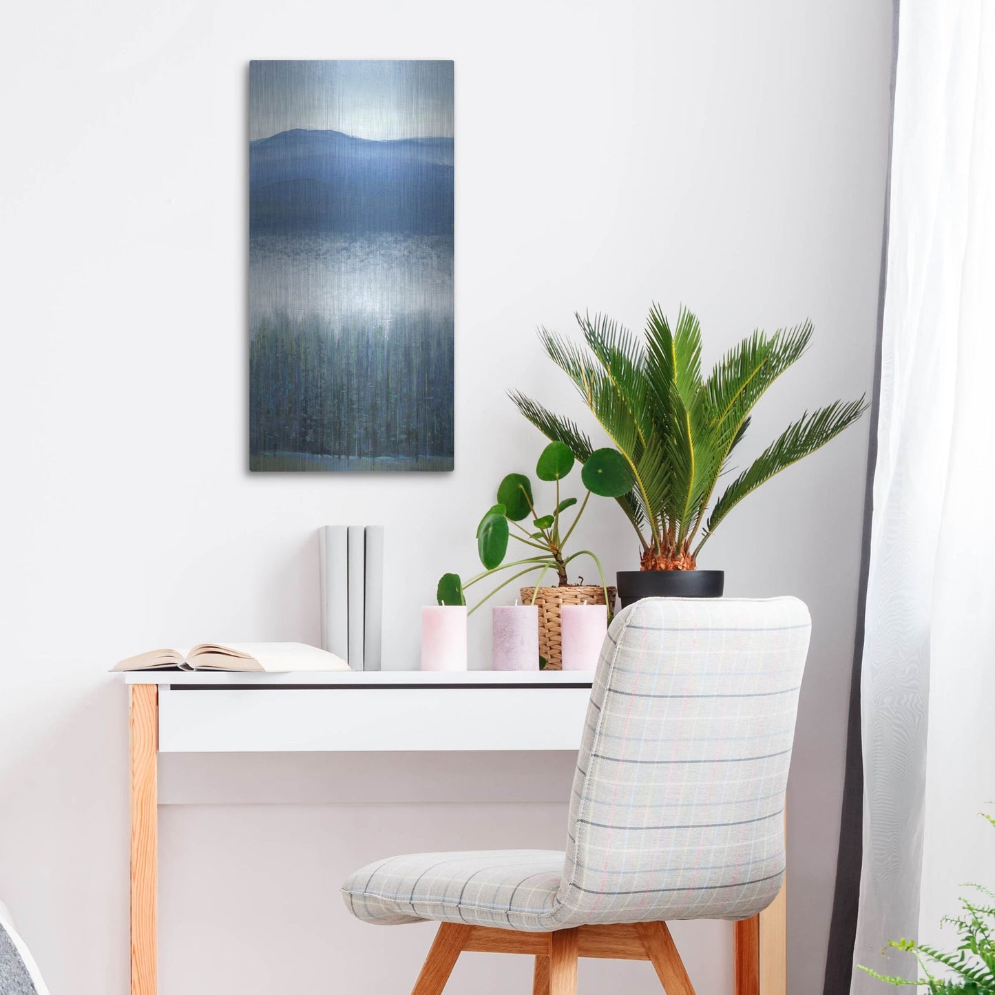 Luxe Metal Art 'Valley Fog II' by Tim O'Toole, Metal Wall Art,12x24