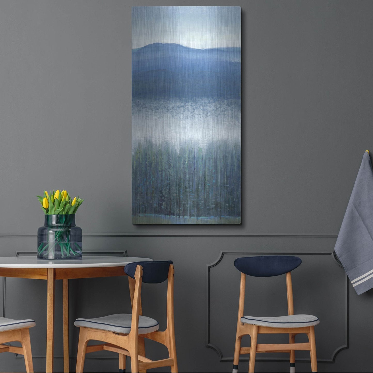 Luxe Metal Art 'Valley Fog II' by Tim O'Toole, Metal Wall Art,24x48