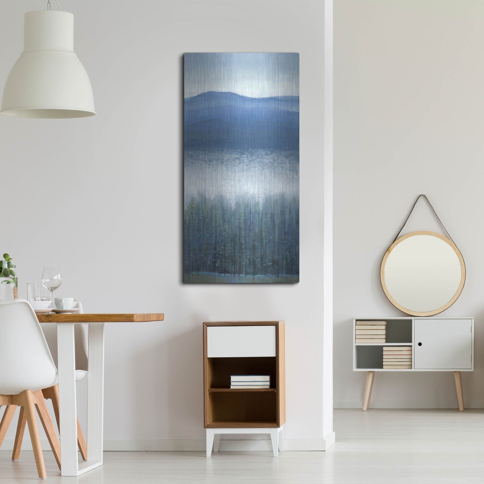 Luxe Metal Art 'Valley Fog II' by Tim O'Toole, Metal Wall Art,24x48