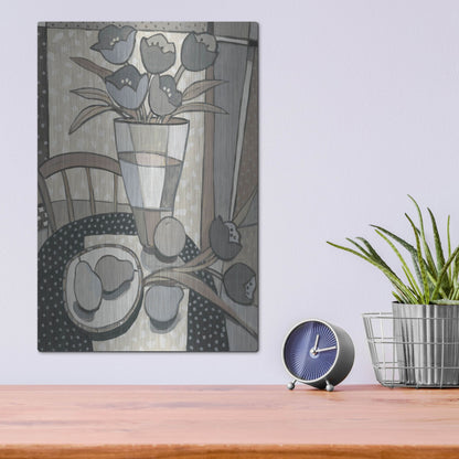Luxe Metal Art 'Table Top II' by Tim O'Toole, Metal Wall Art,12x16
