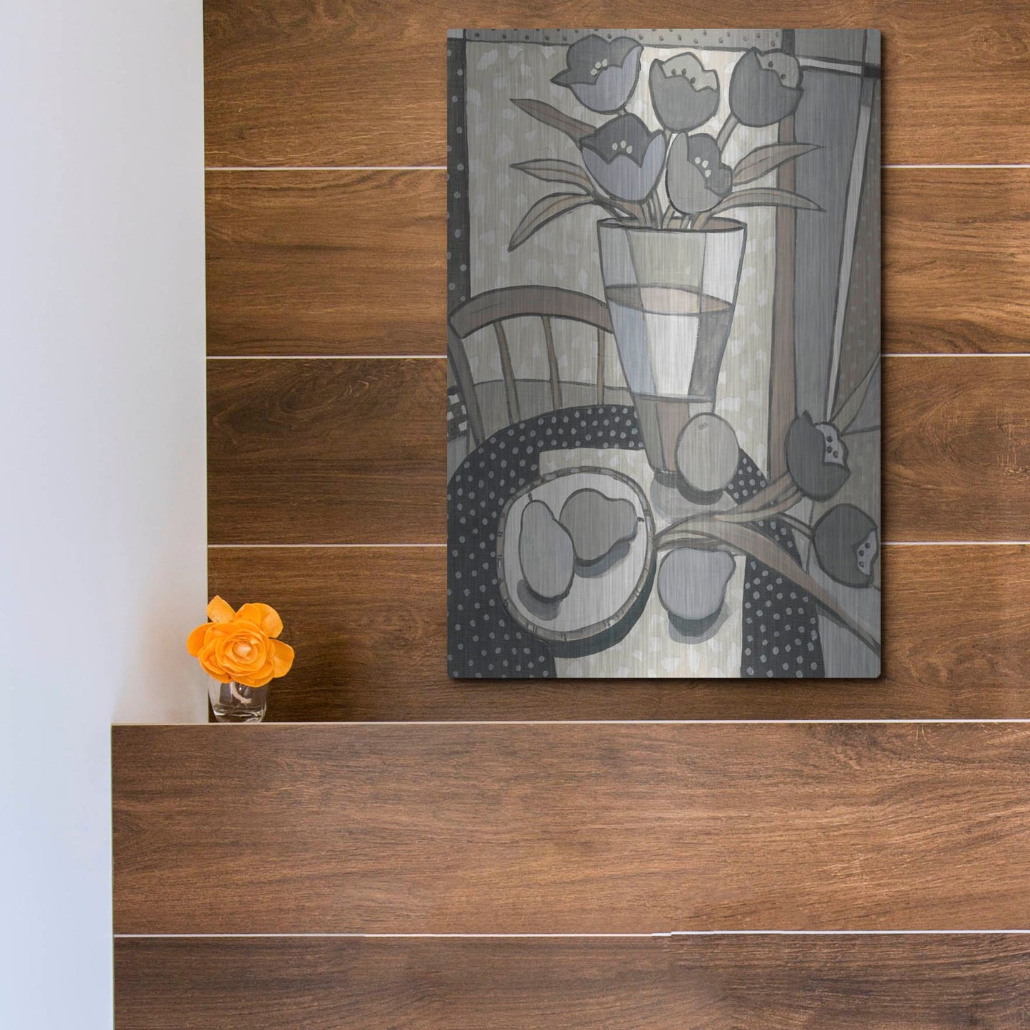 Luxe Metal Art 'Table Top II' by Tim O'Toole, Metal Wall Art,12x16