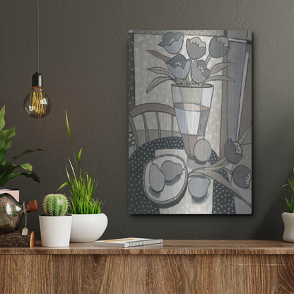Luxe Metal Art 'Table Top II' by Tim O'Toole, Metal Wall Art,12x16