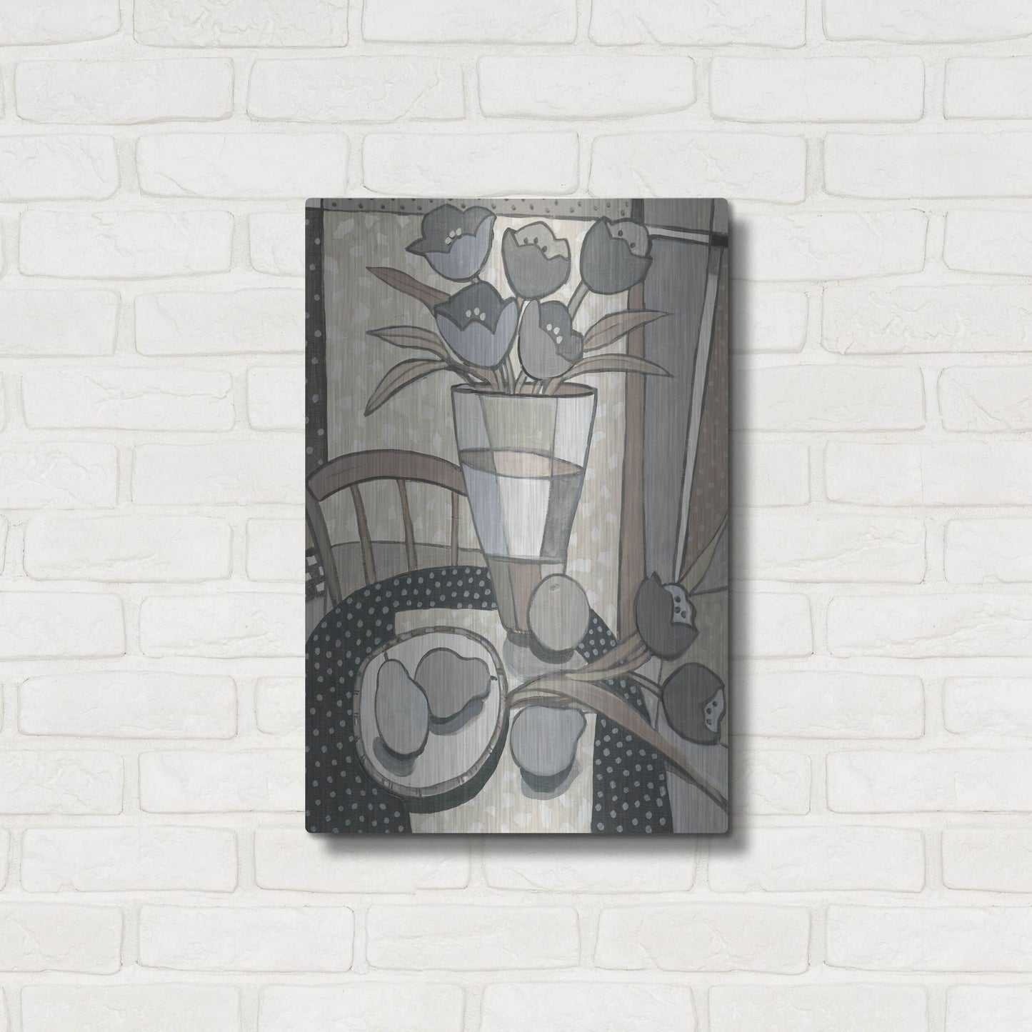 Luxe Metal Art 'Table Top II' by Tim O'Toole, Metal Wall Art,16x24