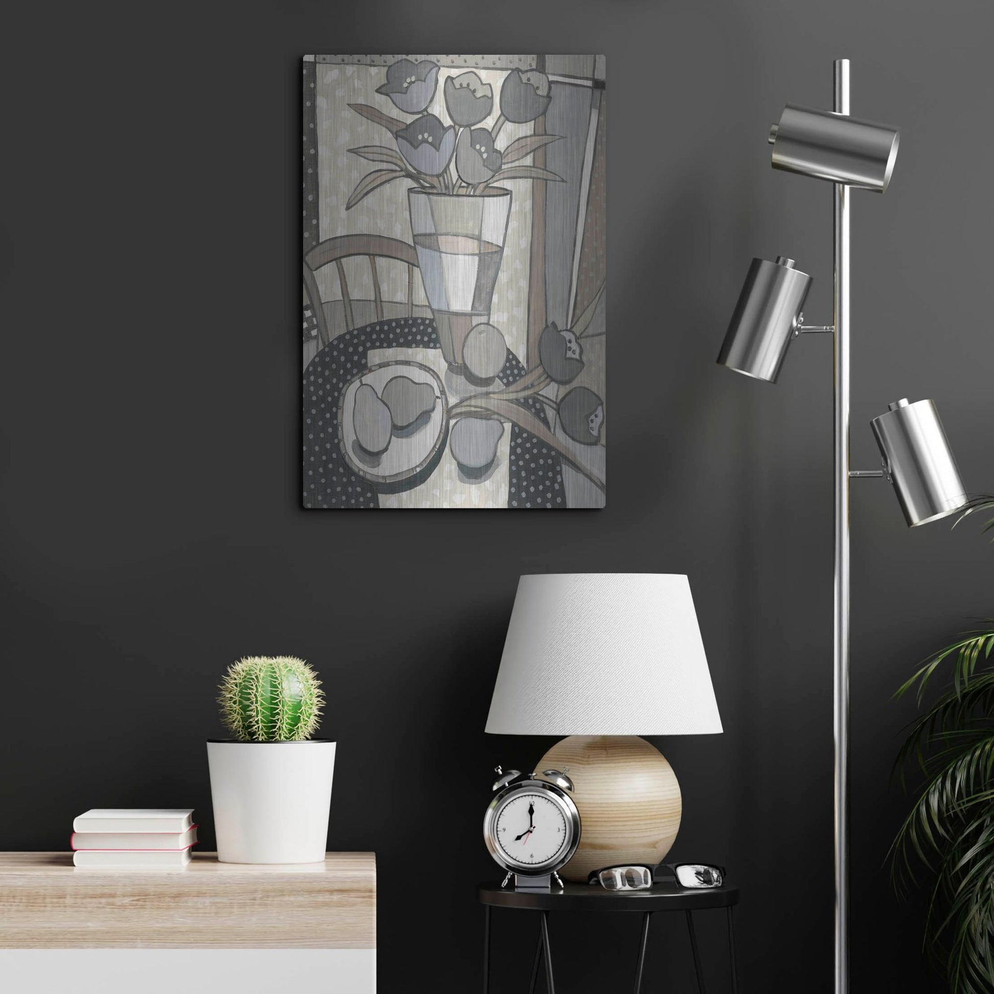 Luxe Metal Art 'Table Top II' by Tim O'Toole, Metal Wall Art,16x24