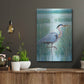 Luxe Metal Art 'Wetland Heron I' by Tim O'Toole, Metal Wall Art,12x16