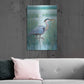 Luxe Metal Art 'Wetland Heron I' by Tim O'Toole, Metal Wall Art,24x36