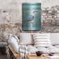 Luxe Metal Art 'Wetland Heron I' by Tim O'Toole, Metal Wall Art,24x36